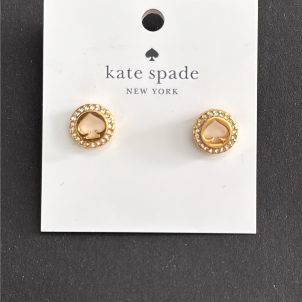 kate spade gold dome stud earrings